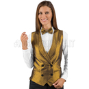 ISACCO GILET UNISEX DOPPIOPETTO LUREX GOLD 100 % POLYESTER