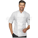 ISACCO GIACCA ALABAMA SLIM M/M SATIN BIANCO 100% COTTON  SATIN  NO STIRO