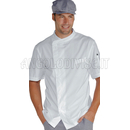 ISACCO GIACCA CUOCO PRETORIA EXTRA LIGHT M/M BIANCO 65% POLYESTER  35% COTTON