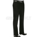 ISACCO PANTALONE UOMO S/PINCES STRETCH LANA FODER. NERO 54% POLYESTER 44% WOOL (LANA) 2% SPANDEX