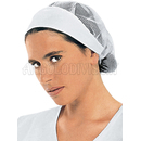 ISACCO CUFFIA DONNA RETE CON VISIERA BIANCO 65% POLYESTER  35% COTTON