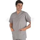 ISACCO CASACCA COLLO A V GRIGIO UNISEX 65% POLYESTER  35% COTTON 125 gr/m²
