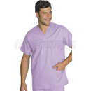 ISACCO CASACCA COLLO A V LILLA UNISEX 65% POLYESTER  35% COTTON