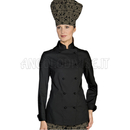 ISACCO GIACCA LADY EXTRA LIGHT NERO 65% POLYESTER  35% COTTON