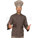 ISACCO GIACCA CUOCO FANGO 65% POLYESTER  35% COTTON