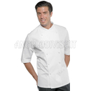 ISACCO GIACCA PANAMA SLIM MEZZA MANICA BIANCO 100 % COTTON