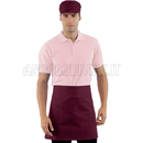 ISACCO GREMBIULE VITA CM 70X46 C/TASCA BORDEAUX 65% POLYESTER  35% COTTON