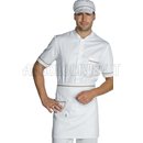 ISACCO GREMBIULE VITA CM 70X46 C/TASCA B.CO+TRICOLORE 100 % COTTON