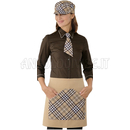 ISACCO GREMBIULE ORLEANS BISCOTTO/TARTAN 415 100 % POLYESTER