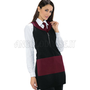 ISACCO MADEIRA CON ZIP NERO/BORDEAUX 100 % POLYESTER