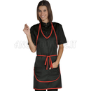 ISACCO GREMBIULE MAGIC NERO/ROSSO 100 % POLYESTER