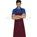 ISACCO GREMBIULE PETTORINA CERATO CM 70X90 BORDEAUX