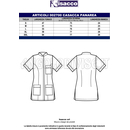 ISACCO CASACCA PANAREA LILLA+BIANCO 65% POLYESTER  35% COTTON