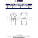 ISACCO KIMONO ZANZIBAR BIANCO 65% POLYESTER  35% COTTON