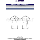 ISACCO KIMONO SEOUL NERO + BIANCO 65% POLYESTER  35% COTTON