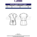 ISACCO KIMONO TONGA NERO 65% POLYESTER  35% COTTON
