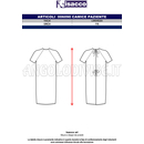 ISACCO CAMICE PAZIENTE CARTA DA ZUCCHERO 65% POLYESTER  35% COTTON