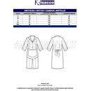ISACCO CAMICE LIPARI CON GREMBIULINO R.NERO 100% COTTON PIQUET