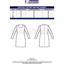 ISACCO ABITINO SIDNEY JERSEY MILANO NERO 96% POLYESTER 4% SPANDEX