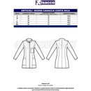 ISACCO CASACCA COSTA RICA SUPER STRETCH BIANCO 97% COTTON  3% SPANDEX