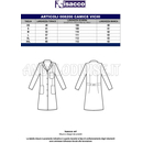 ISACCO CAMICE DONNA VICHY M/M BIANCO 100 % COTTON