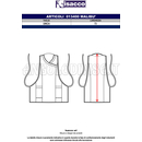 ISACCO MALIBU BIANCO+TURCHESE 100 % POLYESTER