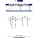 ISACCO CASACCA SANTORINI BIANCO 65% POLYESTER  35% COTTON
