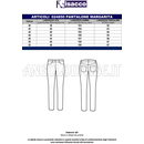 ISACCO PANTALONE MARGARITA NERO 97% COTTON  3% SPANDEX