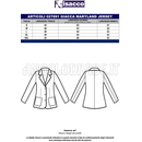 ISACCO GIACCA MARYLAND JERSEY MILANO NERO 96% POLYESTER 4% SPANDEX