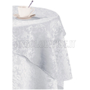 ISACCO Tovaglia FIANDRA LOIRA  90 x 90 cm (3 pz) BIANCO