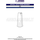 ISACCO GONNA BROADWAY NERO 100 % POLYESTER