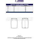 ISACCO GONNA LOSANNA STRETCH LANA NERO 54% POLYESTER 44% WOOL (LANA) 2% SPANDEX