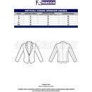ISACCO SPENCER UNISEX CREME 100 % POLYESTER