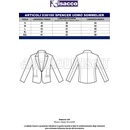 ISACCO SPENCER UOMO SOMMELIER FODERATO NERO 60% WOOL (LANA)  40% POLYESTER