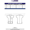 ISACCO CASACCA MILANO BLU 65% POLYESTER  35% COTTON