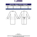 ISACCO CAMICE MONOUSO UNISEX PROTECTION IN TESSUTO LAVABILE 65% POLYESTER  35% COTTON
