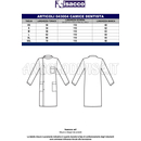 ISACCO CAMICE DENTISTA M/M BIANCO 100 % COTTON