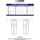ISACCO PANTAWORK NERO 65% POLYESTER  35% COTTON