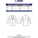ISACCO GIACCA CLASSICA UOMO BLU 100 % POLYESTER