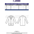 ISACCO GIACCA SPRINGFIELD JERSEY MILANO BLU 96% POLYESTER 4% SPANDEX