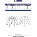 ISACCO GIACCA DOPPIO PETTO COLLO LANCIA NERO 100 % POLYESTER