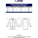 ISACCO CASACCA CORFU' CON ZIP  BIANCO M/M 65% POLYESTER  35% COTTON