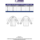 ISACCO GIACCA ALABAMA SLIM M/M EXTRALIGHT SUPER STRETCH BIANCO 97% COTTON  3% SPANDEX