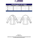 ISACCO GIACCA LADY SNAPS MEZZA MANICA BIANCO+NERO 100 % COTTON