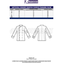ISACCO GIACCA PANAMA SLIM M/M SATIN BIANCO 100% COTTON  SATIN  NO STIRO