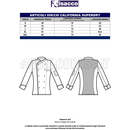 ISACCO GIACCA CALIFORNIA SLIM SUPERDRY BIANCO + NERO 100% POLYESTER  SUPERDRY MICROFIBRA
