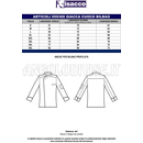 ISACCO GIACCA CUOCO BILBAO MEZZA MANICA GRIGIO 65% POLYESTER  35% COTTON