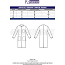 ISACCO CAMICE DOVER POLSI IN MAGLIA BIANCO 100 % COTTON
