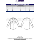 ISACCO CAMICIA PILOTA AZZURRO 65% POLYESTER  35% COTTON