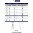 ISACCO PANTALONE LAVORO BIANCO 100 % COTTON